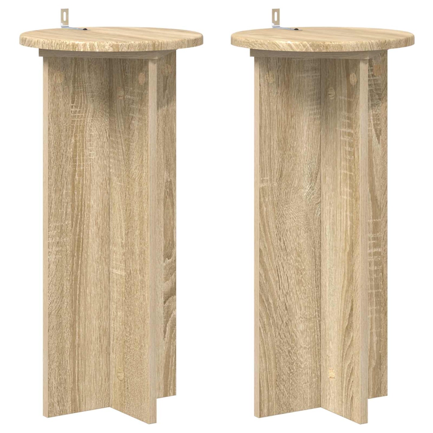 Plant Stand 2 pcs Sonoma Oak 29.5 x 29.5 x 60 cm