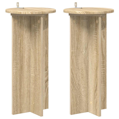 Plant Stand 2 pcs Sonoma Oak 29.5 x 29.5 x 60 cm
