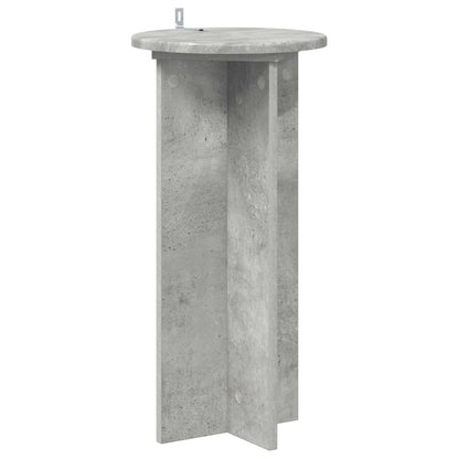 Plant Stand 2 pcs Concrete Grey 29.5 x 29.5 x 60 cm