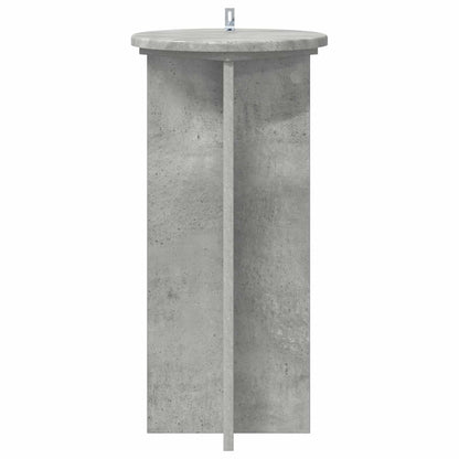 Plant Stand 2 pcs Concrete Grey 29.5 x 29.5 x 60 cm