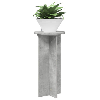Plant Stand 2 pcs Concrete Grey 29.5 x 29.5 x 60 cm