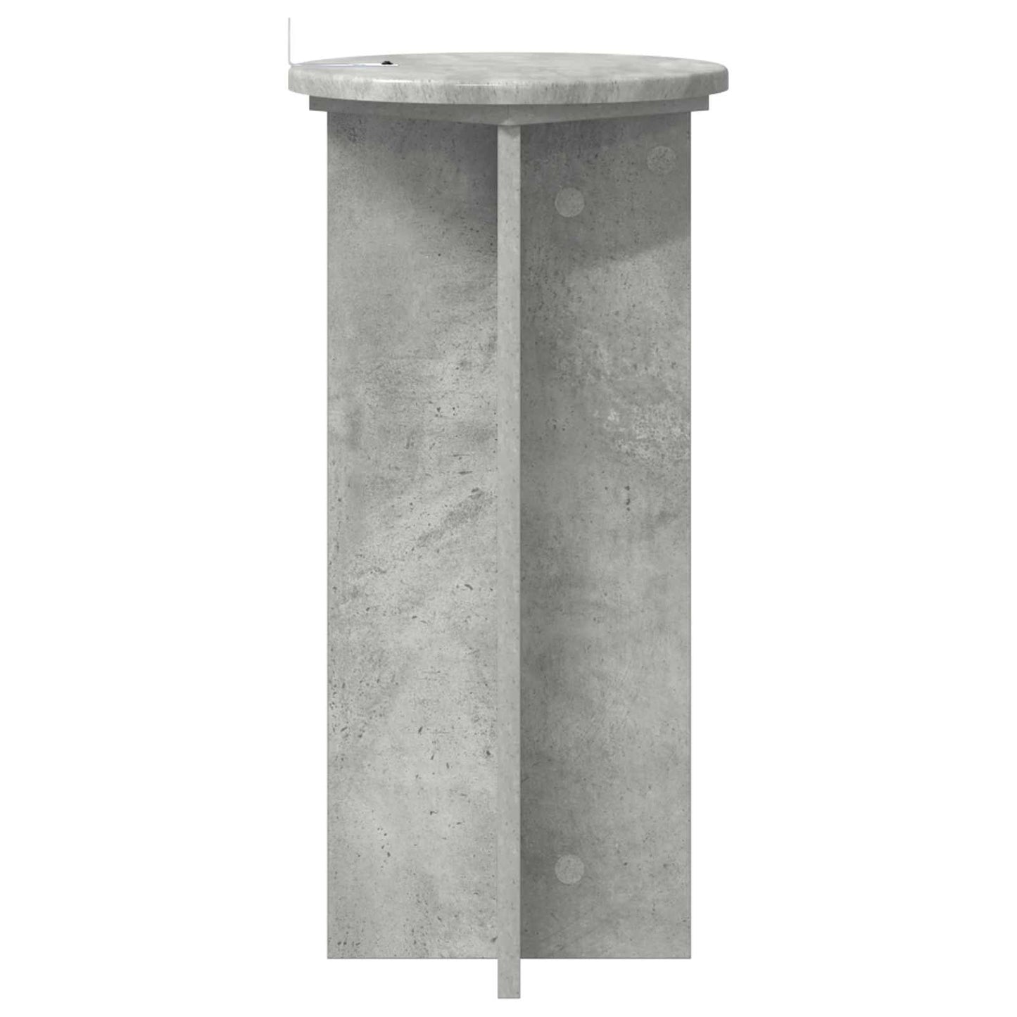 Plant Stand 2 pcs Concrete Grey 29.5 x 29.5 x 60 cm