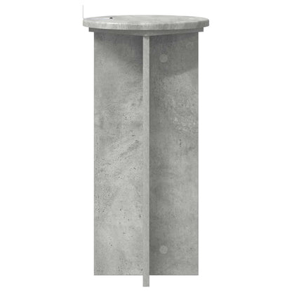 Plant Stand 2 pcs Concrete Grey 29.5 x 29.5 x 60 cm