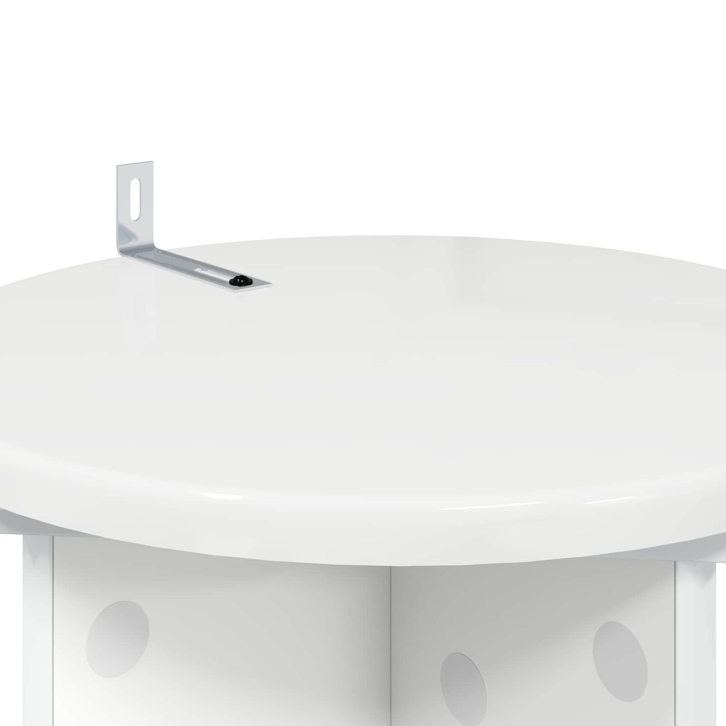 Plant Stand 2 pcs High Gloss White 29.5 x 29.5 x 60 cm