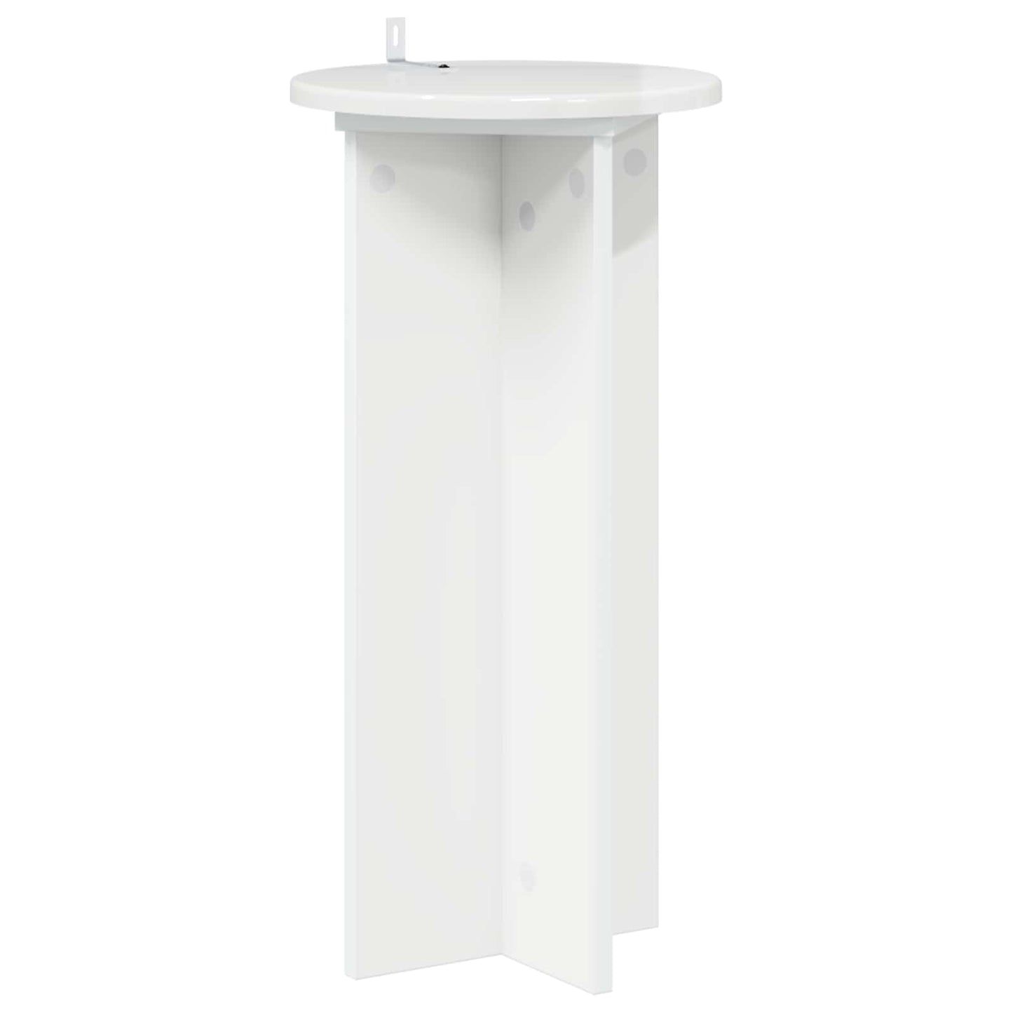Plant Stand 2 pcs High Gloss White 29.5 x 29.5 x 60 cm