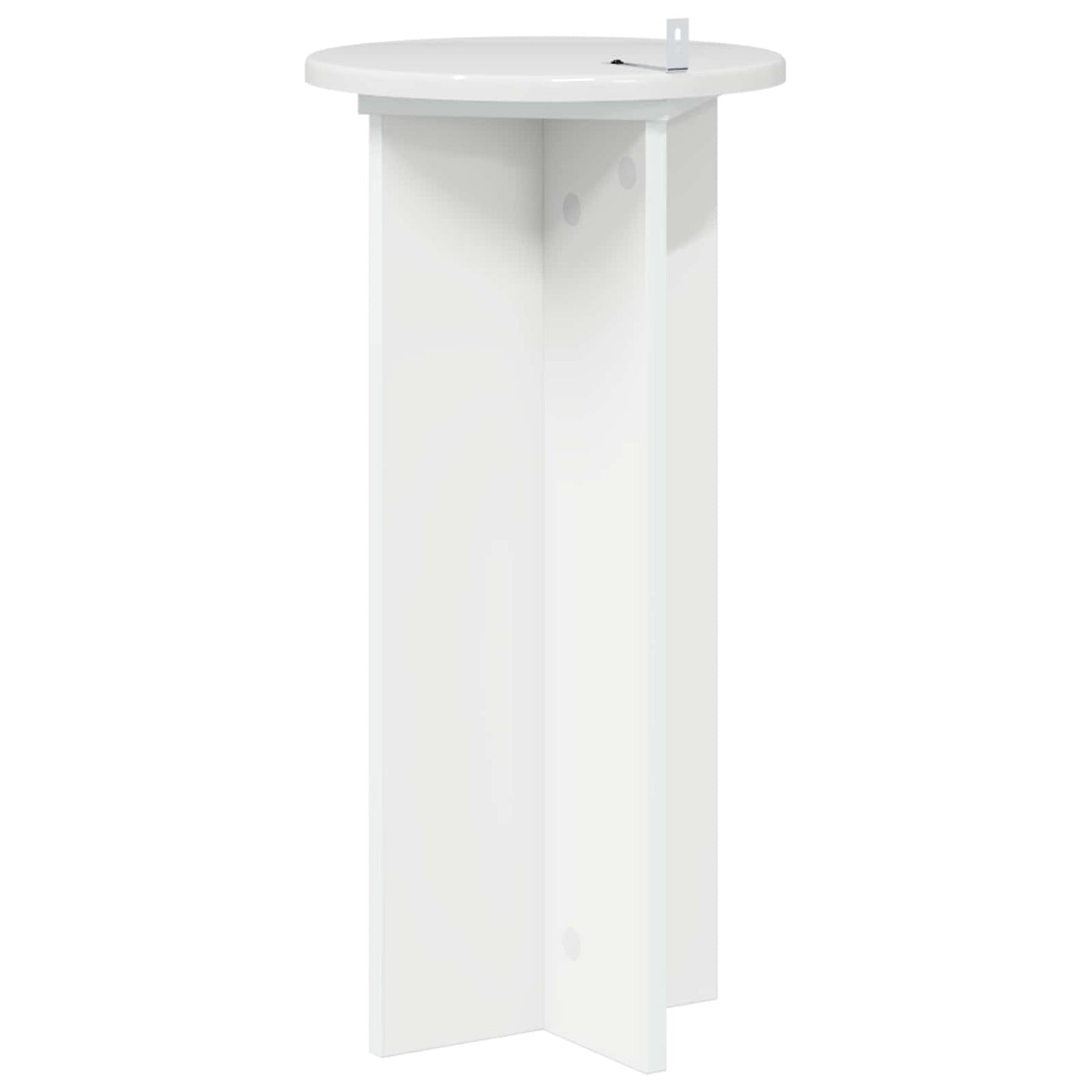 Plant Stand 2 pcs High Gloss White 29.5 x 29.5 x 60 cm