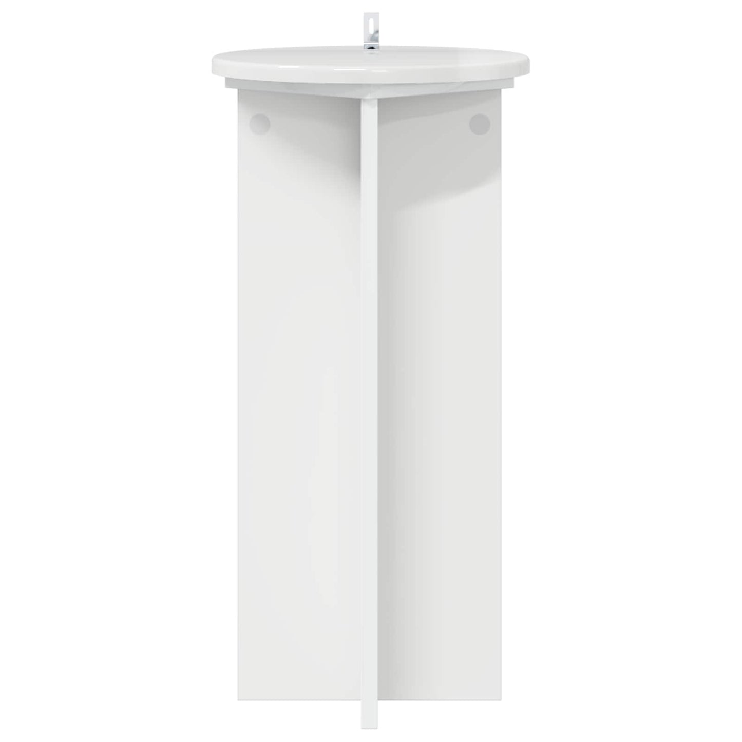 Plant Stand 2 pcs High Gloss White 29.5 x 29.5 x 60 cm