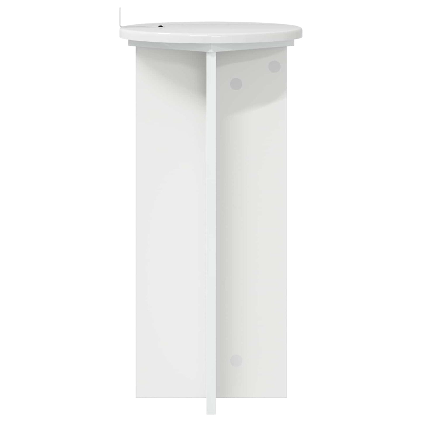 Plant Stand 2 pcs High Gloss White 29.5 x 29.5 x 60 cm