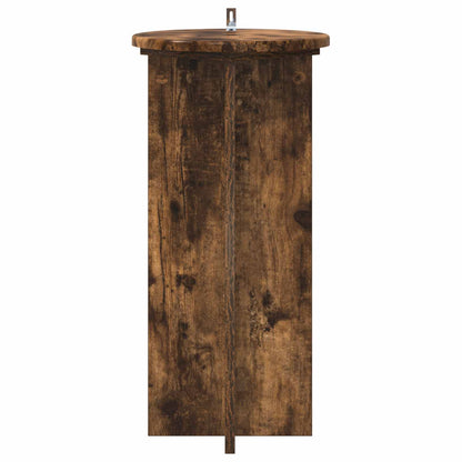 Plant Stand 2 pcs Smoked Oak 29.5 x 29.5 x 60 cm