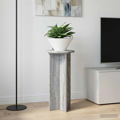 Plant Stand 2 pcs Grey Sonoma 29.5 x 29.5 x 60 cm