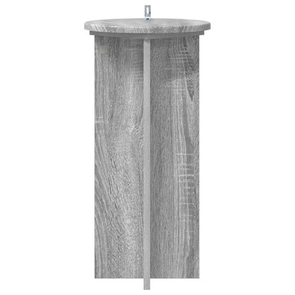 Plant Stand 2 pcs Grey Sonoma 29.5 x 29.5 x 60 cm