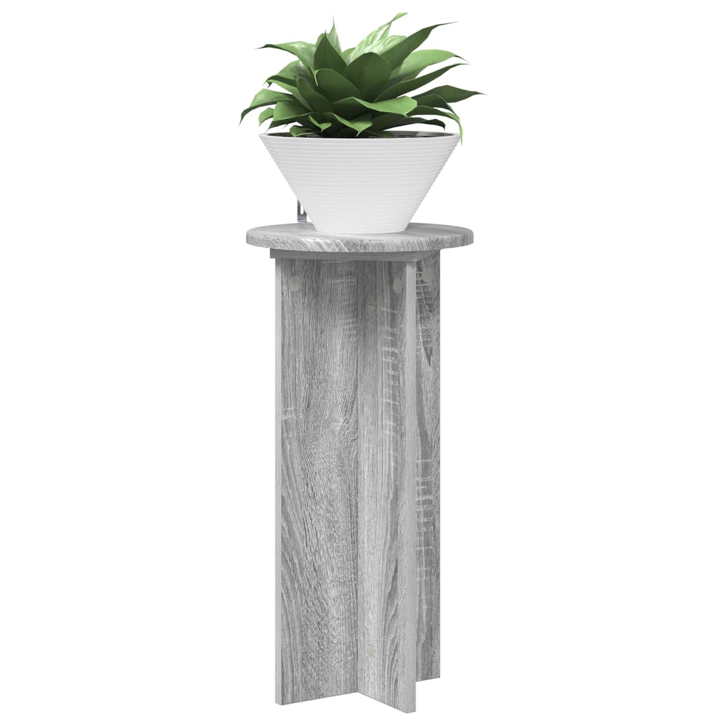 Plant Stand 2 pcs Grey Sonoma 29.5 x 29.5 x 60 cm