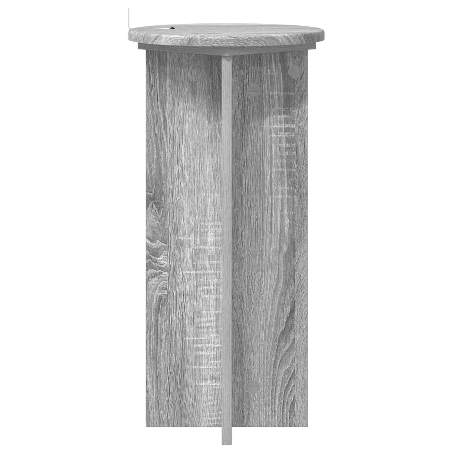 Plant Stand 2 pcs Grey Sonoma 29.5 x 29.5 x 60 cm