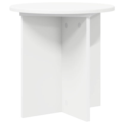 Plant Stand 2 pcs White Ø40 x 40 cm Engineered Wood
