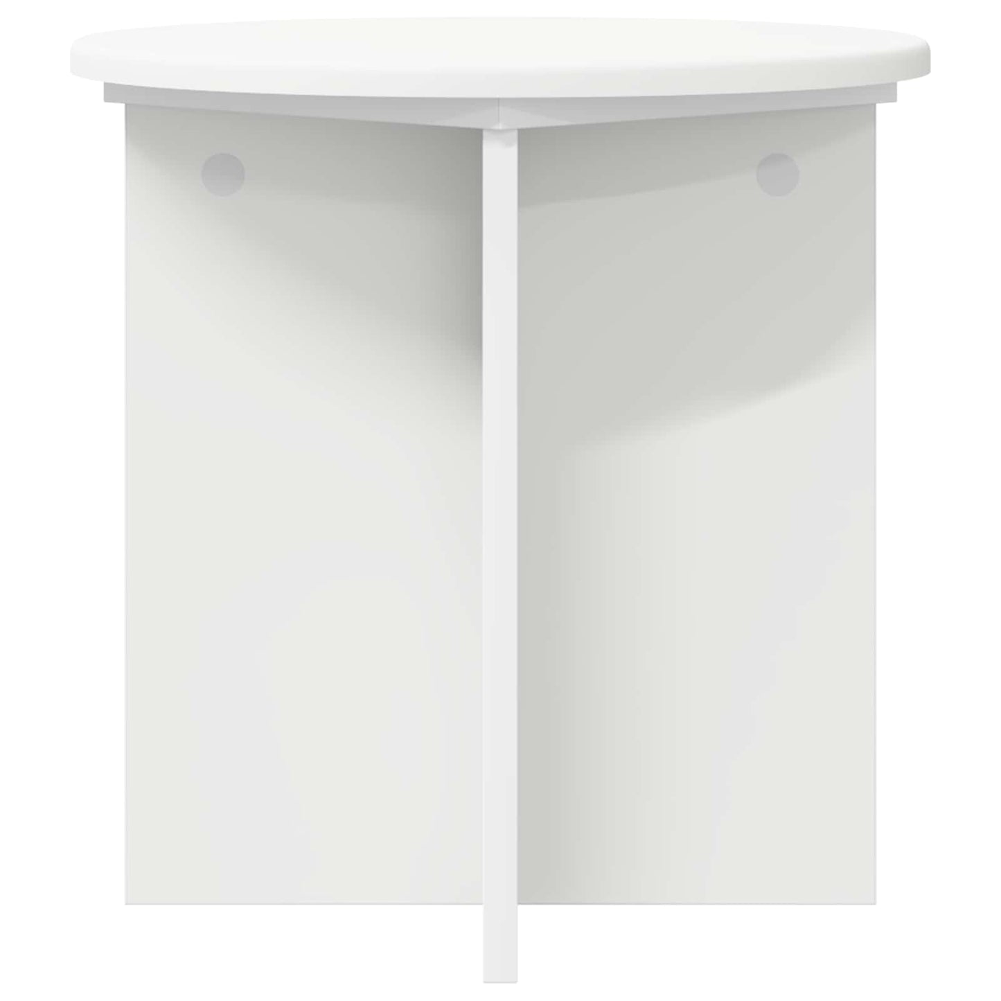 Plant Stand 2 pcs White Ø40 x 40 cm Engineered Wood
