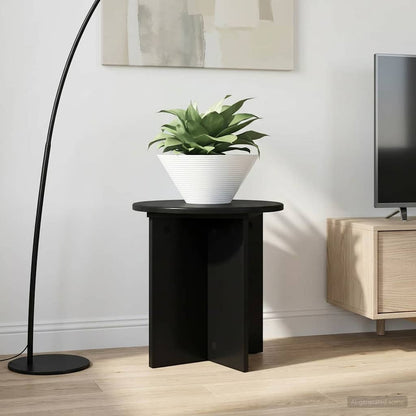 Plant Stand 2 pcs Black 40 x 40 x 40 cm Engineered Wood