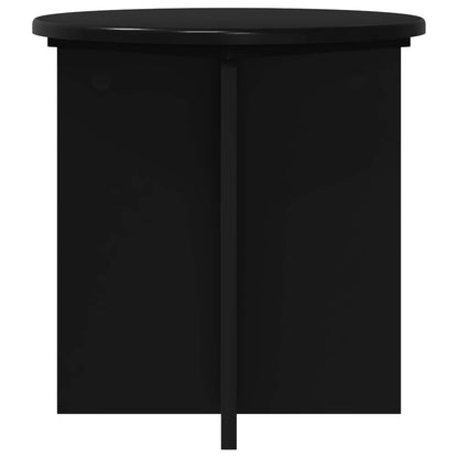 Plant Stand 2 pcs Black 40 x 40 x 40 cm Engineered Wood