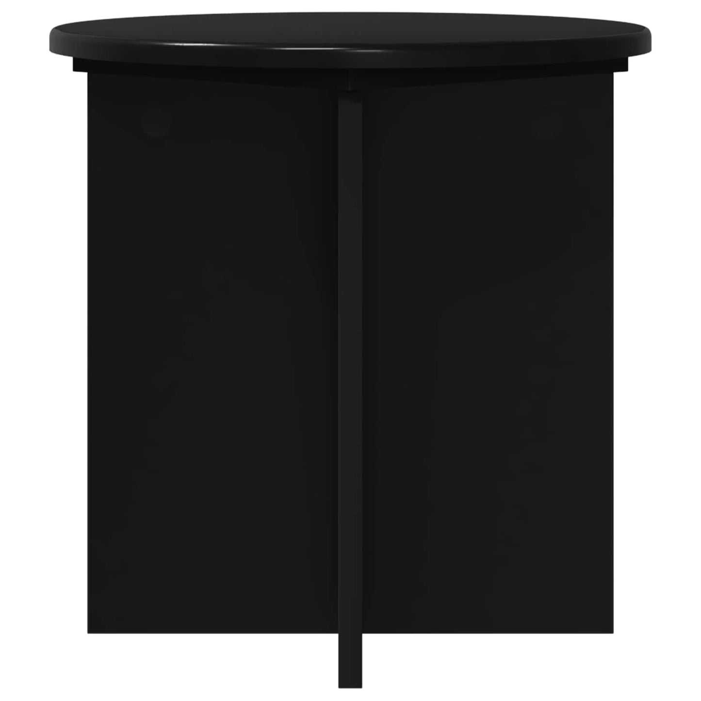 Plant Stand 2 pcs Black 40 x 40 x 40 cm Engineered Wood