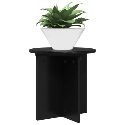 Plant Stand 2 pcs Black 40 x 40 x 40 cm Engineered Wood