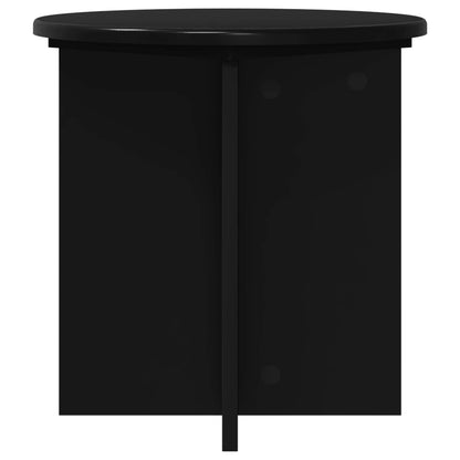 Plant Stand 2 pcs Black 40 x 40 x 40 cm Engineered Wood
