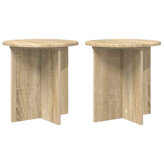Plant Stand 2 pcs Sonoma Oak 40 x 40 x 40 cm Engineered Wood