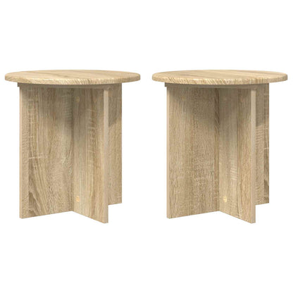 Plant Stand 2 pcs Sonoma Oak 40 x 40 x 40 cm Engineered Wood