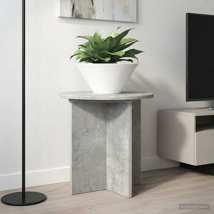 Plant Stand 2 pcs Concrete Grey 40 x 40 x 40 cm Engineered Wood