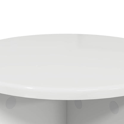 Plant Stand 2 pcs High Gloss White 40 x 40 x 40 cm