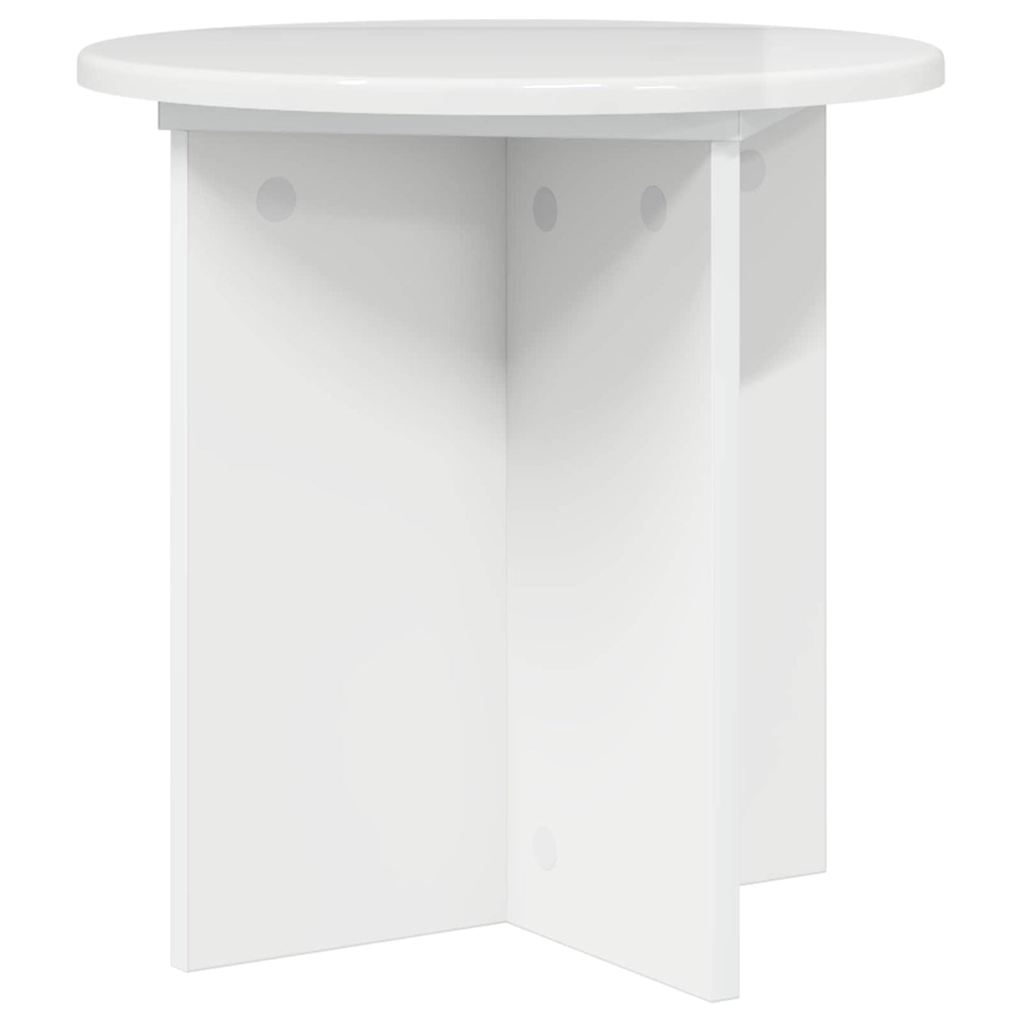 Plant Stand 2 pcs High Gloss White 40 x 40 x 40 cm