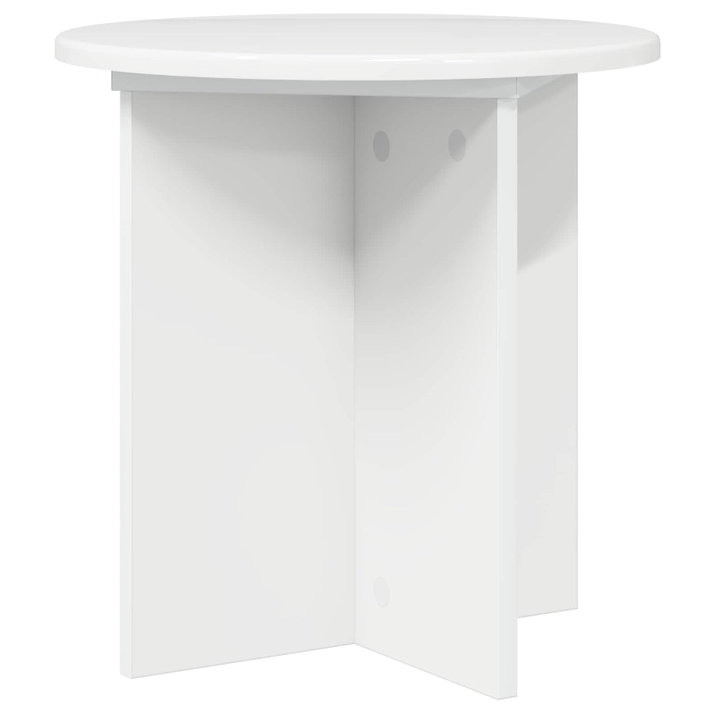 Plant Stand 2 pcs High Gloss White 40 x 40 x 40 cm