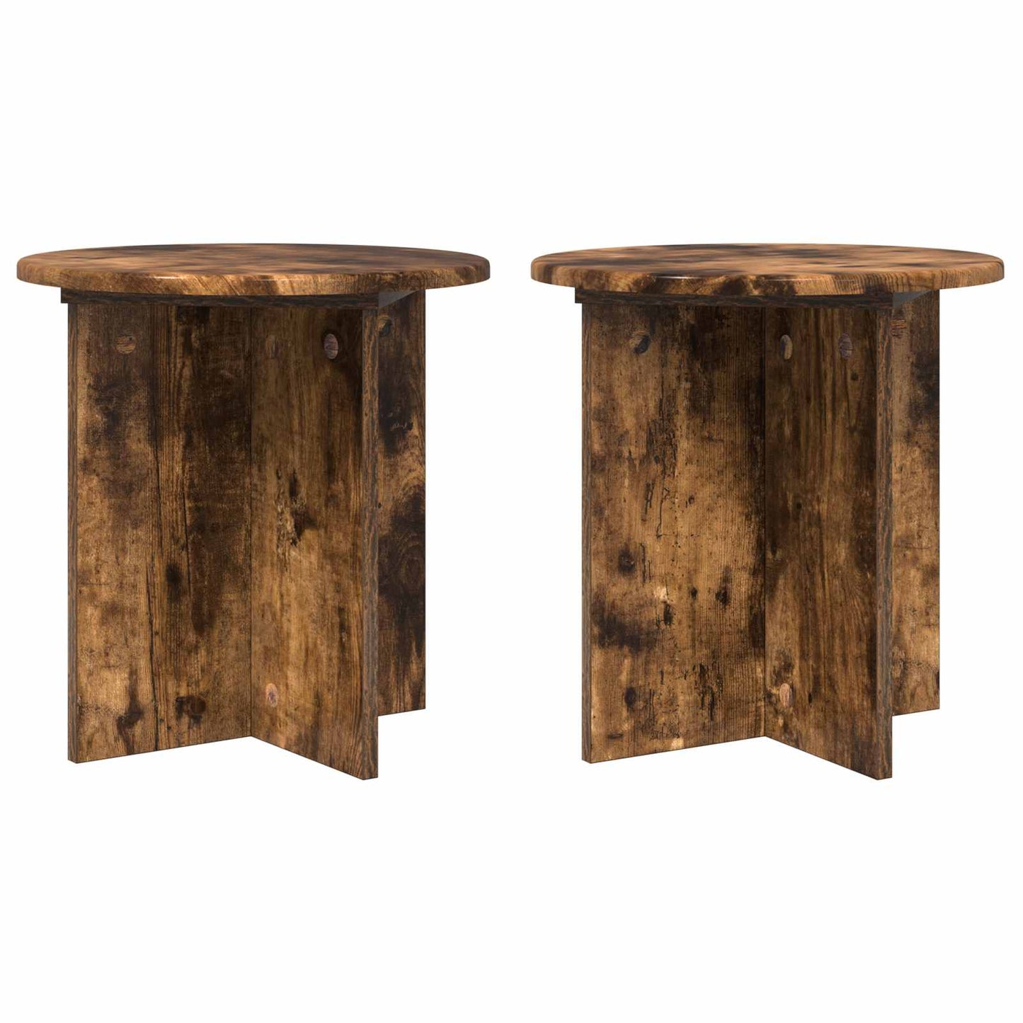 Plant Stand 2 pcs Smoked Oak 40 x 40 x 40 cm Engineered Wood