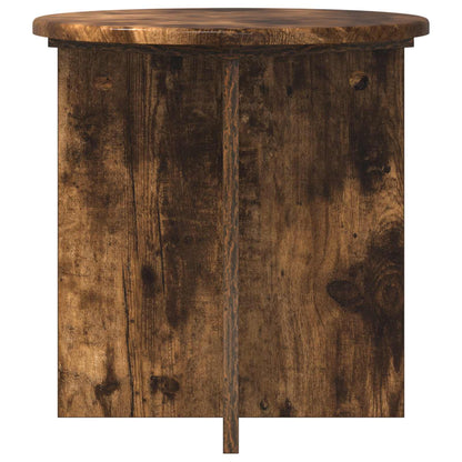 Plant Stand 2 pcs Smoked Oak 40 x 40 x 40 cm Engineered Wood