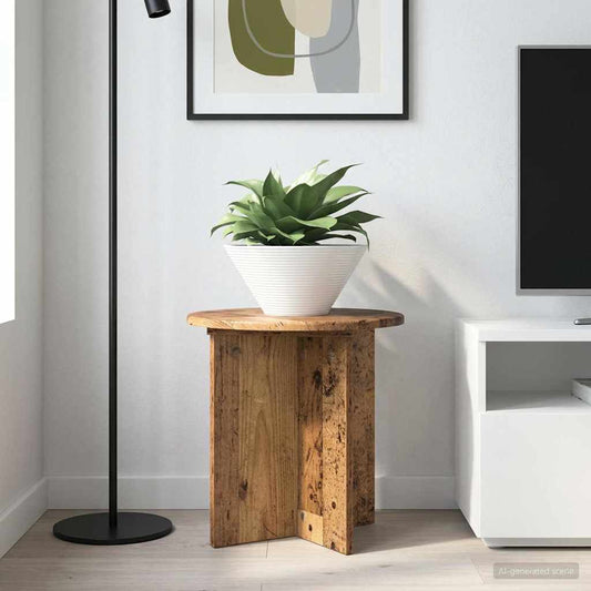 Plant Stand 2 pcs Old Wood 40 x 40 x 40 cm Engineered Wood