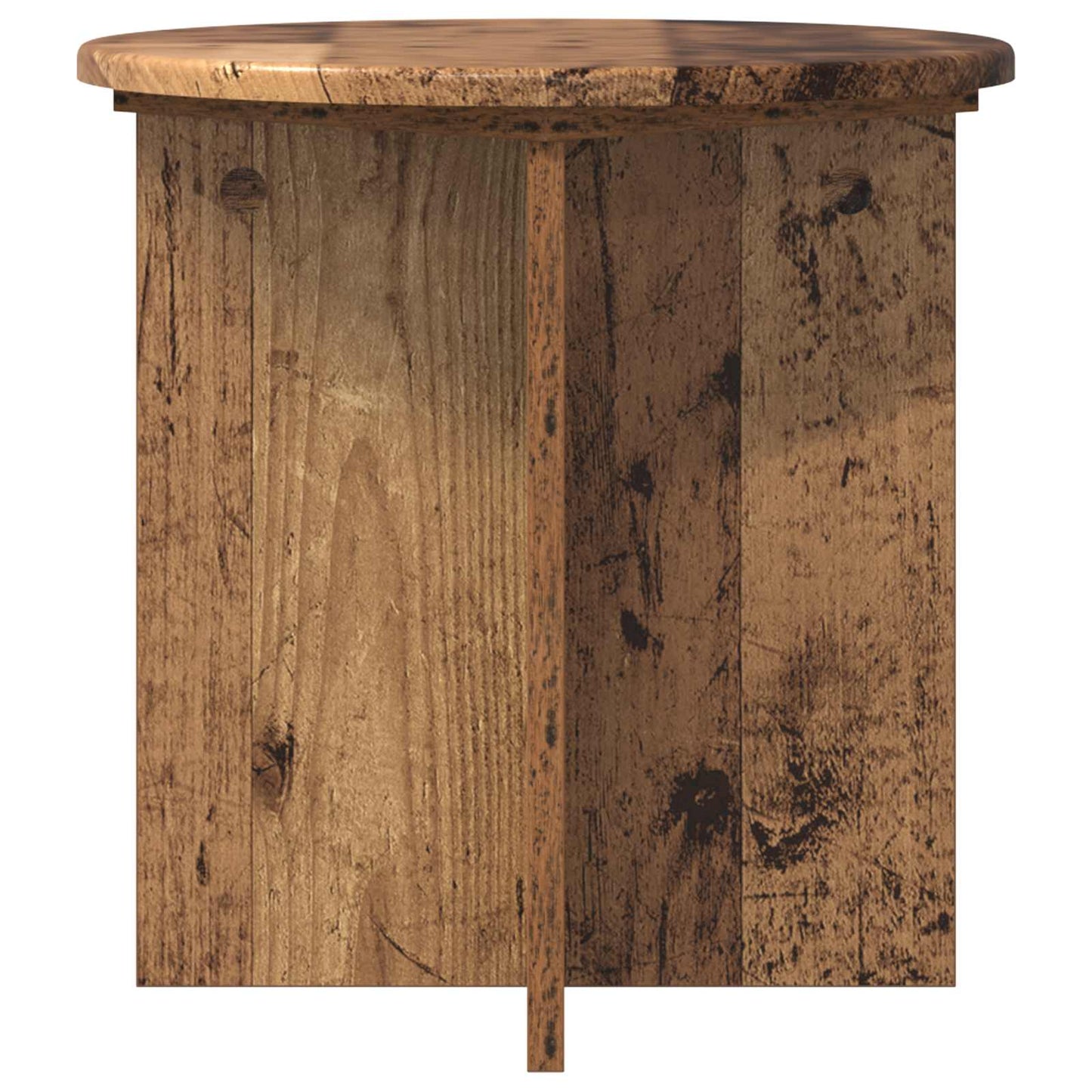 Plant Stand 2 pcs Old Wood 40 x 40 x 40 cm Engineered Wood