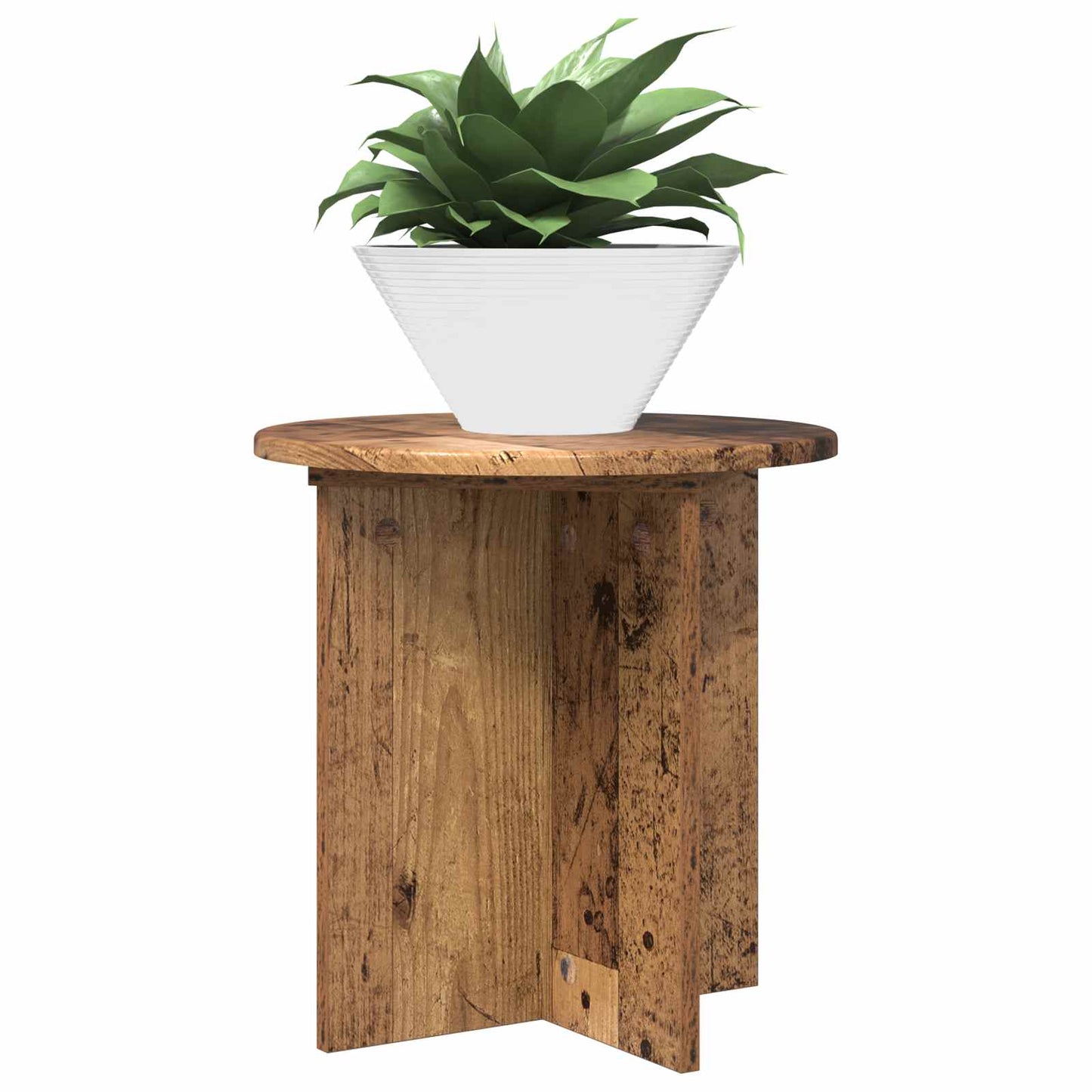 Plant Stand 2 pcs Old Wood 40 x 40 x 40 cm Engineered Wood