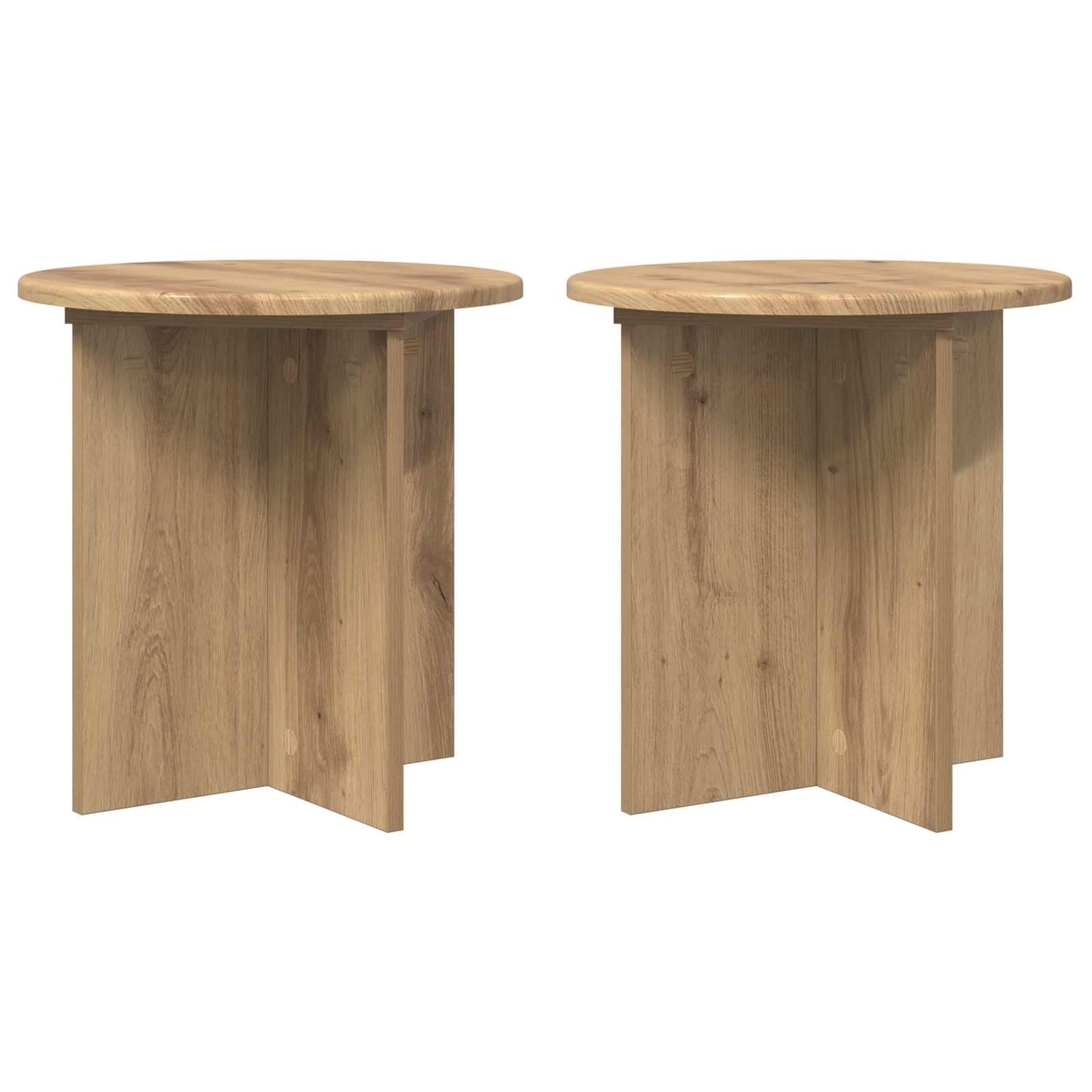Plant Stand 2 pcs Artisan Oak 40 x 40 x 40 cm Engineered Wood
