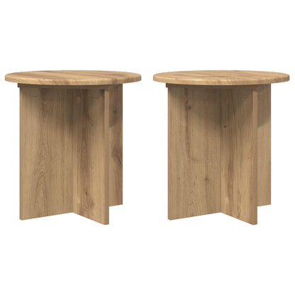 Plant Stand 2 pcs Artisan Oak 40 x 40 x 40 cm Engineered Wood
