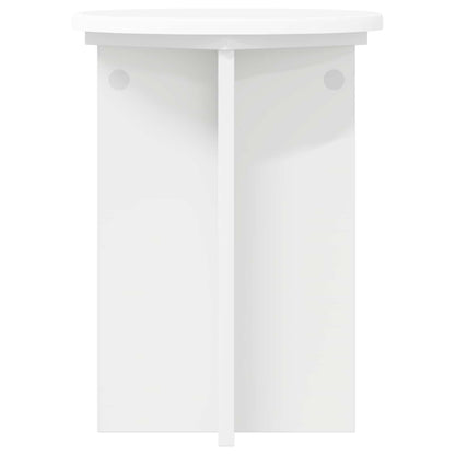 Plant Stand 2 pcs White Ø29.5 x 40 cm Engineered Wood