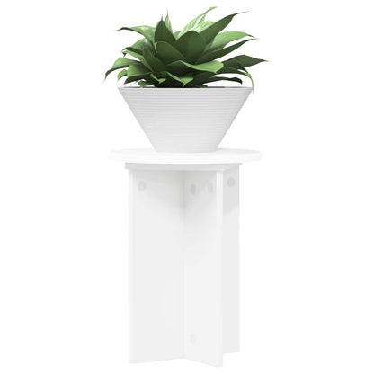 Plant Stand 2 pcs White Ø29.5 x 40 cm Engineered Wood