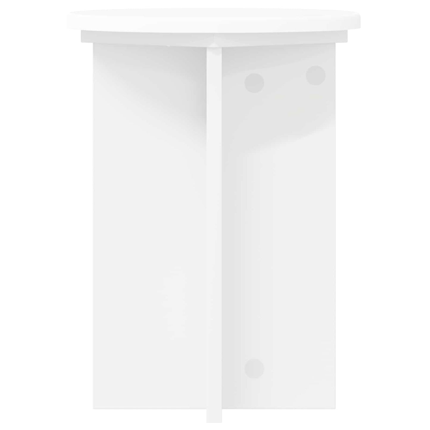 Plant Stand 2 pcs White Ø29.5 x 40 cm Engineered Wood