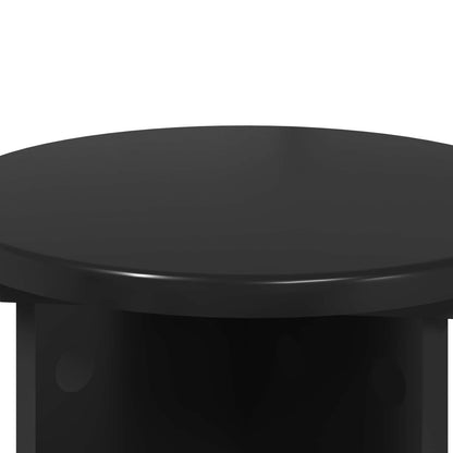 Plant Stand 2 pcs Black Ø29.5 x 40 cm Engineered Wood