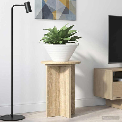 Plant Stand 2 pcs Sonoma Oak Ø29.5 x 40 cm Engineered Wood