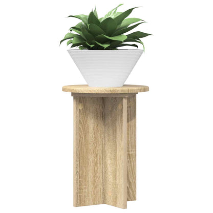 Plant Stand 2 pcs Sonoma Oak Ø29.5 x 40 cm Engineered Wood