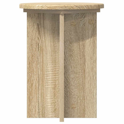 Plant Stand 2 pcs Sonoma Oak Ø29.5 x 40 cm Engineered Wood