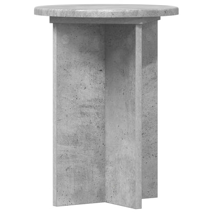 Plant Stand 2 pcs Concrete Grey Ø29.5 x 40 cm Engineered Wood