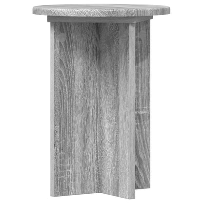 Plant Stand 2 pcs Grey Sonoma Ø29.5 x 40 cm Engineered Wood