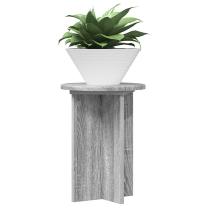 Plant Stand 2 pcs Grey Sonoma Ø29.5 x 40 cm Engineered Wood