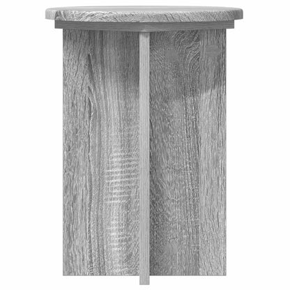 Plant Stand 2 pcs Grey Sonoma Ø29.5 x 40 cm Engineered Wood