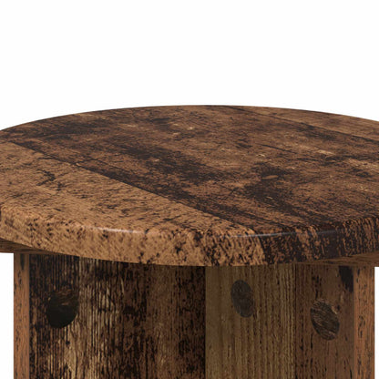 Plant Stand 2 pcs Old Wood Ø29.5 x 40 cm Engineered Wood