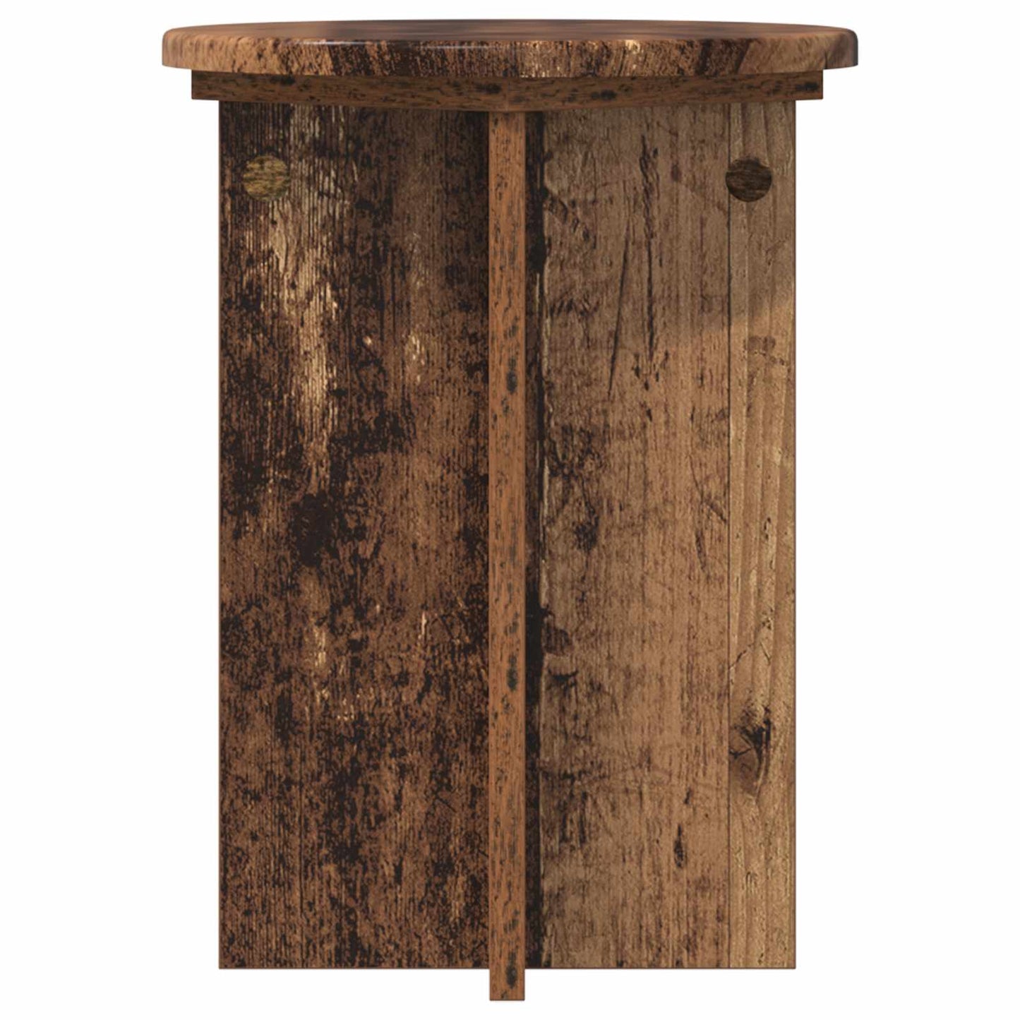 Plant Stand 2 pcs Old Wood Ø29.5 x 40 cm Engineered Wood